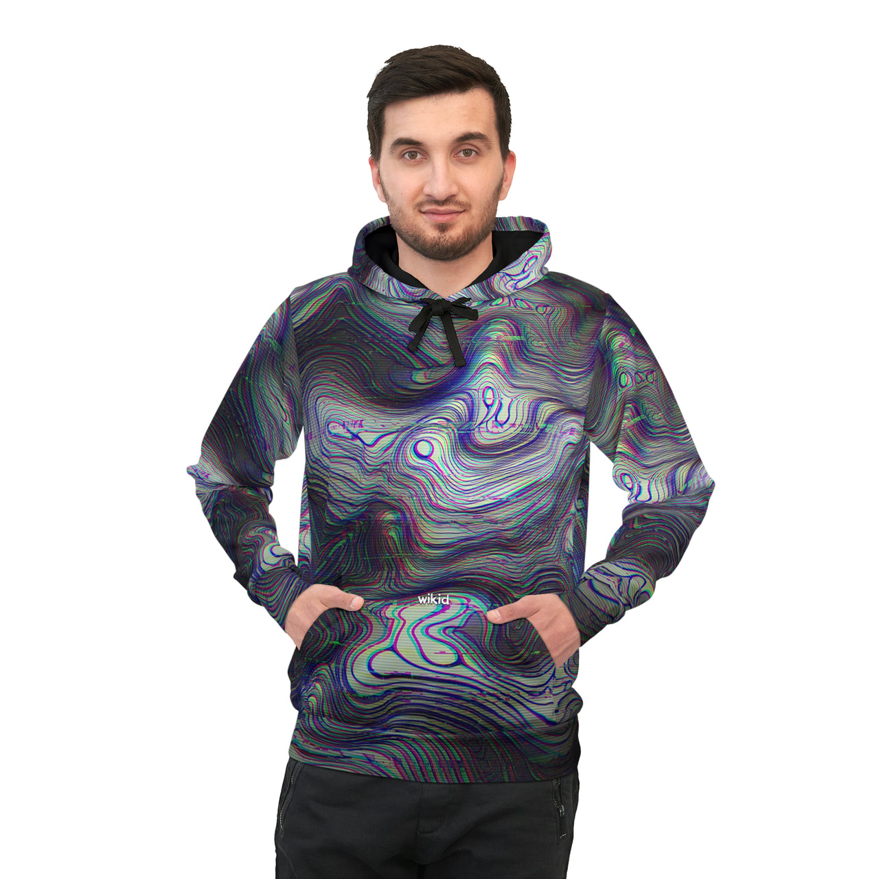 Glitch Map | Athletic Hoodie