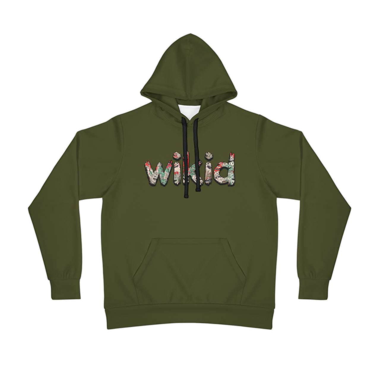 Monster Doodle Olive | Athletic Hoodie