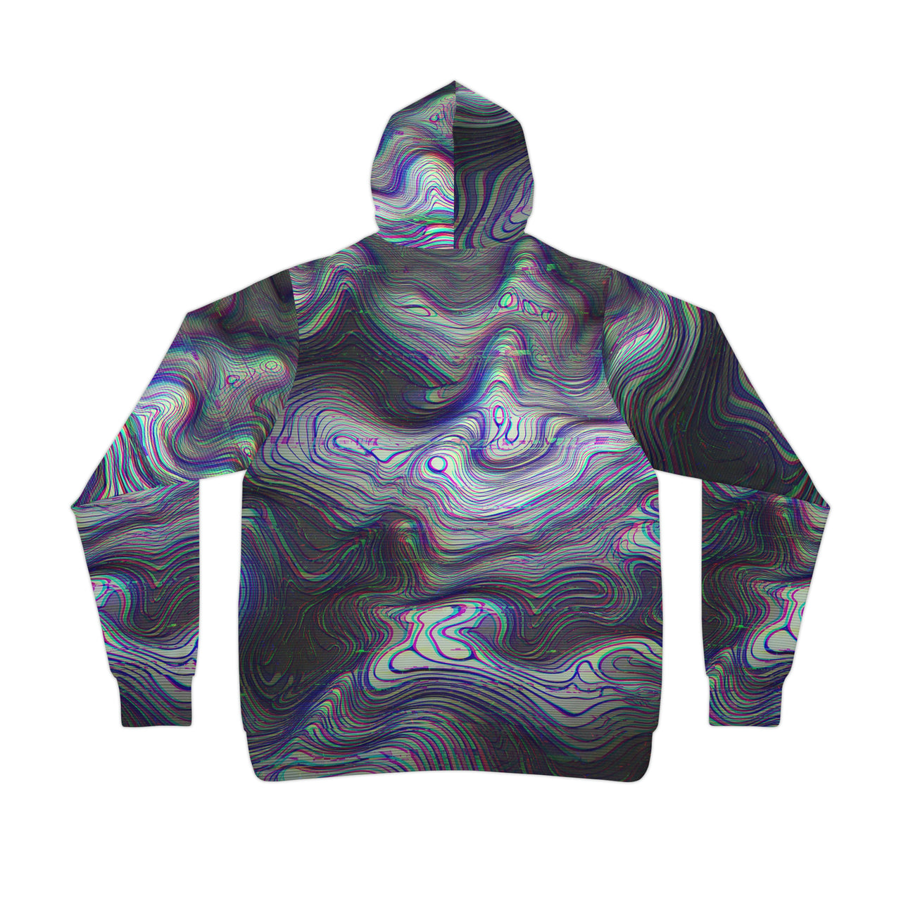 Glitch Map | Athletic Hoodie