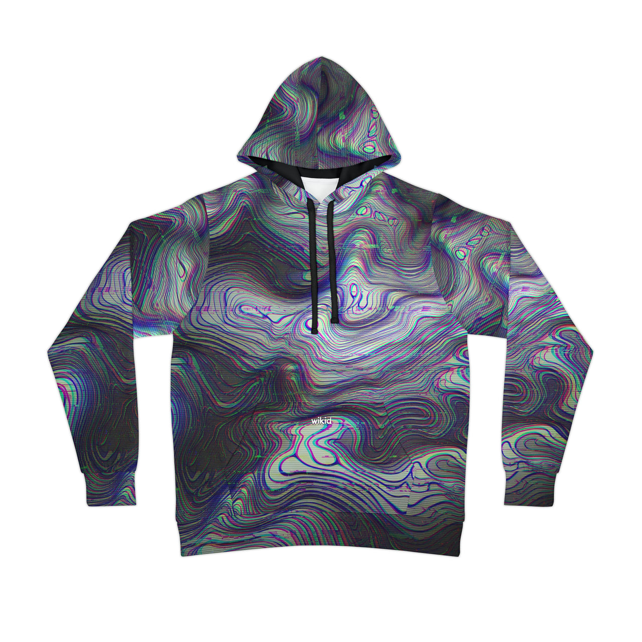 Glitch Map | Athletic Hoodie