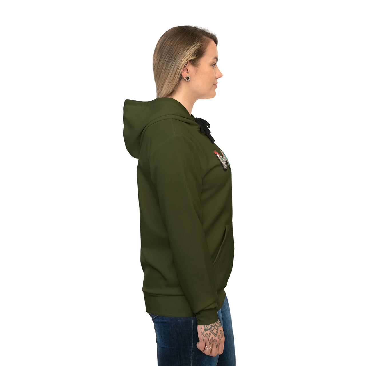 Monster Doodle Olive | Athletic Hoodie